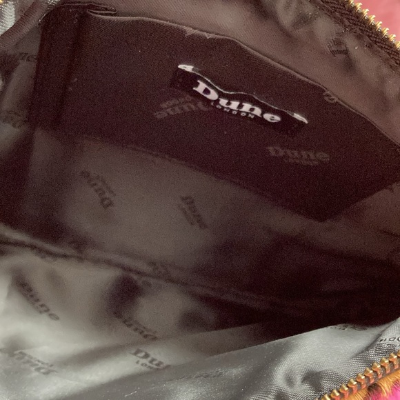 Dune London calf hair cheetah print wristlet with gems and red back NWT - Picture 10 of 10